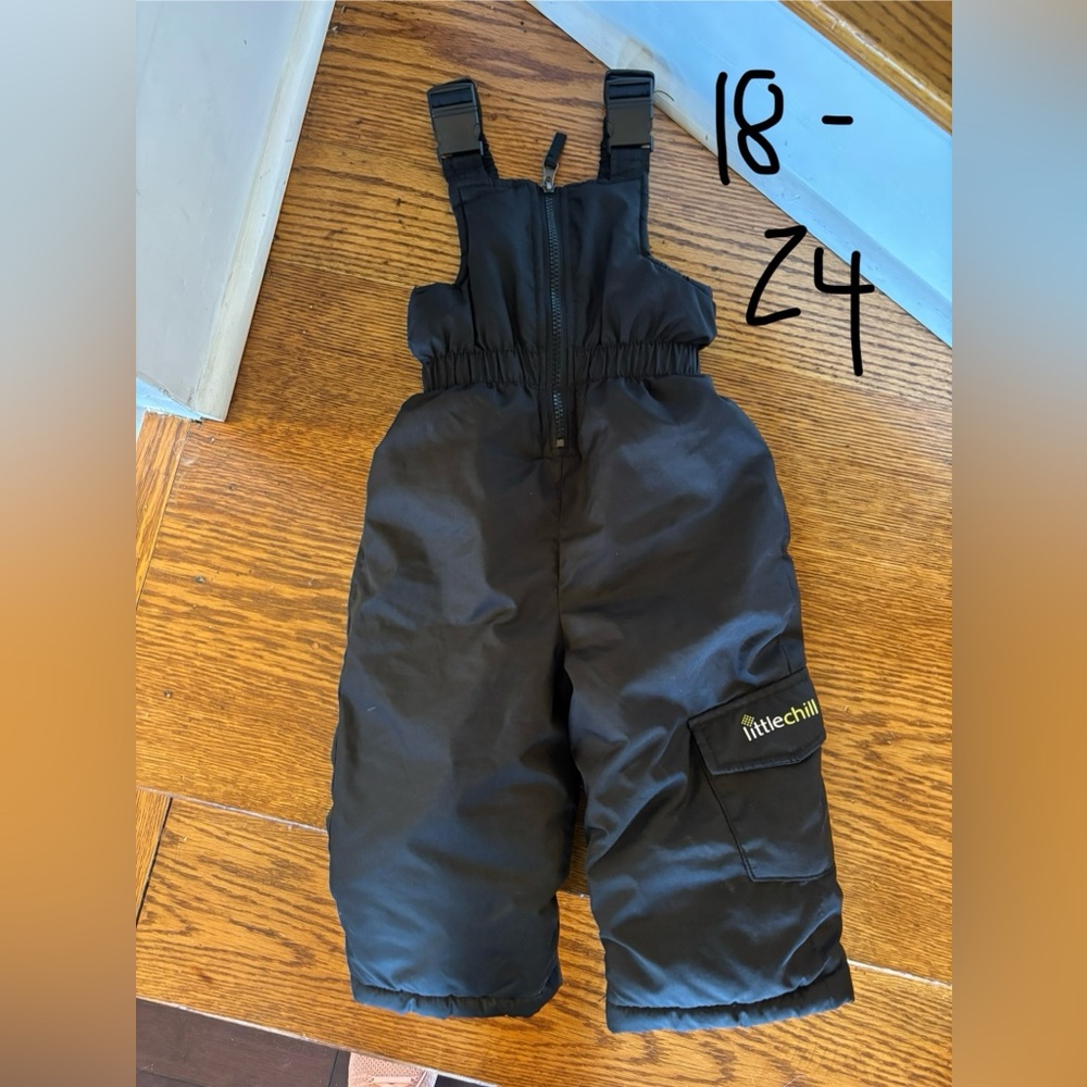 Black Kids Snow Pants